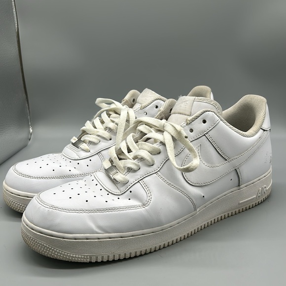 Air Force One Low Top White/White Size 14 - Picture 2 of 9